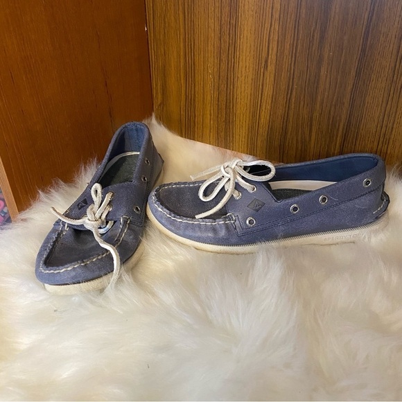 Sperry men’s  blue boat shoes in size 7‎ - Picture 1 of 9